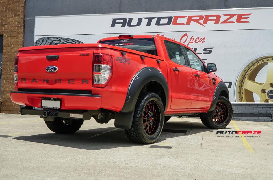 FORD RANGER GRENADE XD SATIN BLACK WITH RED MILLED